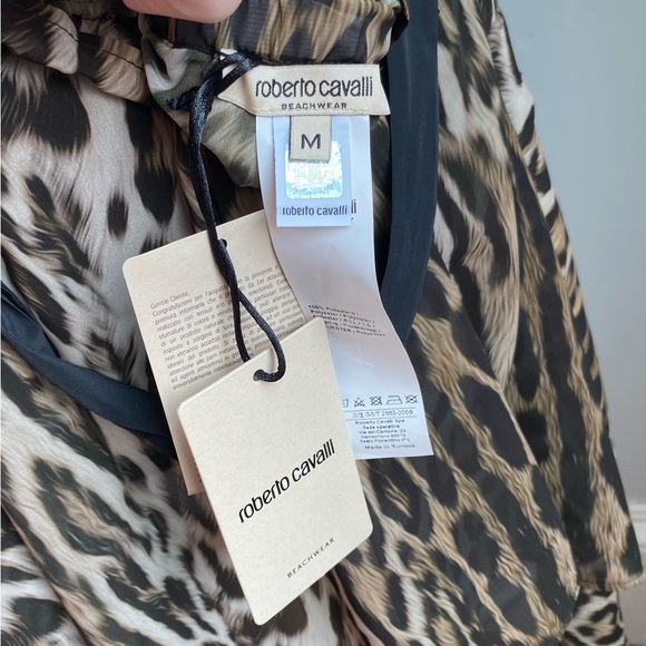 NEW ROBERTO CAVALLI BEACHWEAR GHEPARDPRINT SKIRT IN XS M NWT - Picture 7 of 7